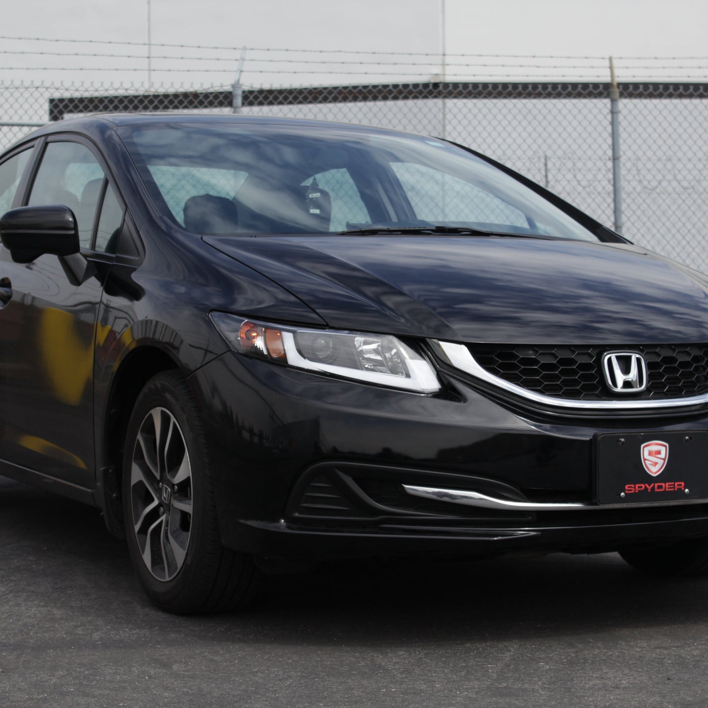 Spyder Honda Civic 2012-2014 Projector Headlights - Light Bar DRL Black PRO-YD-HC12-DRL-BK 5076519