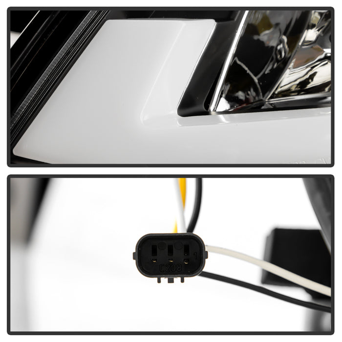 Spyder Honda Civic 2012-2014 Projector Headlights - Light Bar DRL Black PRO-YD-HC12-DRL-BK 5076519