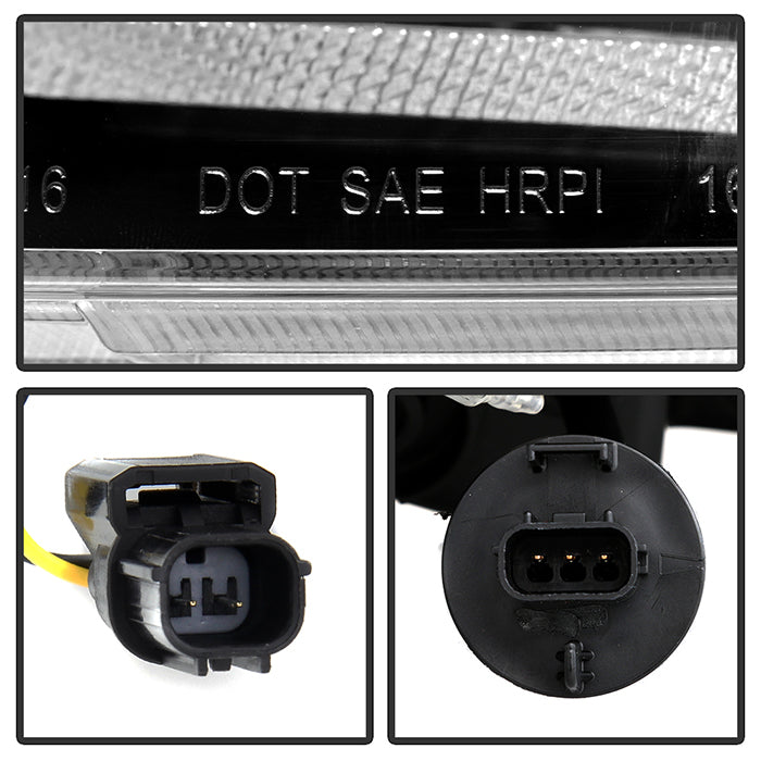 Spyder Honda Civic 16-18 2DR/4DR/Hatchback Headlight Black PRO-YD-HC16PL-SEQ-BK 5087539