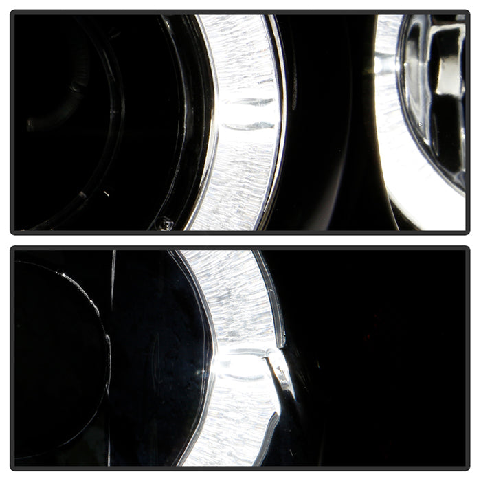 Spyder Honda Civic 92-95 2/3DR 1PC Projector LED Halo Amber Reflctr Blk PRO-YD-HC921P-23D-AM-BK 5010841