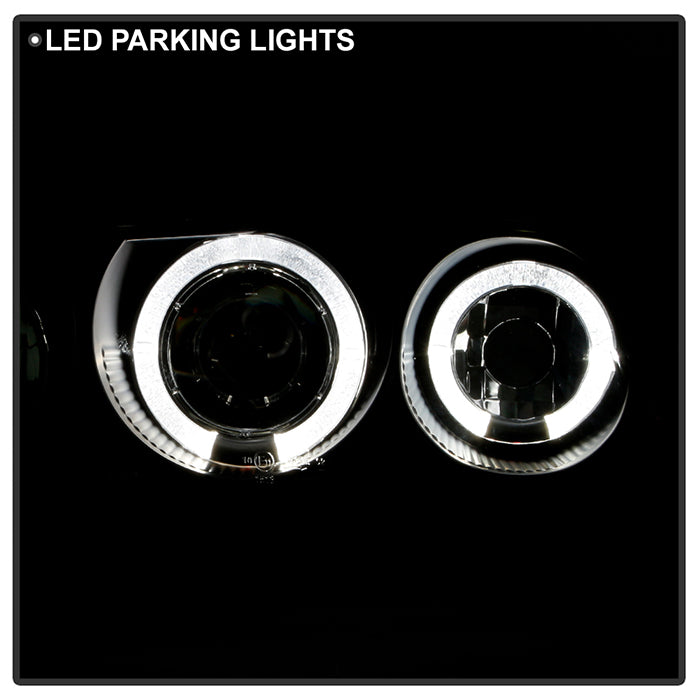 Spyder Honda Civic 92-95 2/3DR 1PC Projector LED Halo Amber Reflctr Blk PRO-YD-HC921P-23D-AM-BK 5010841