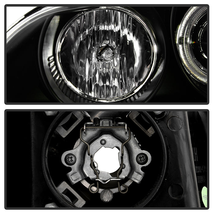 Spyder Honda Civic 92-95 2/3DR 1PC Projector LED Halo Amber Reflctr Blk PRO-YD-HC921P-23D-AM-BK 5010841