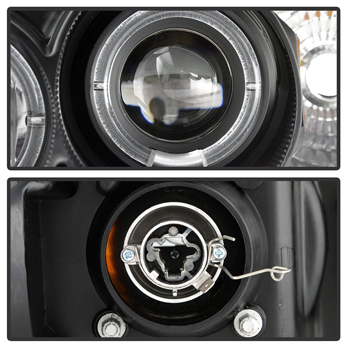Spyder Honda Civic 99-00 Projector Headlights LED Halo Black High H1 Low H1 PRO-YD-HC99-AM-BK 5010933