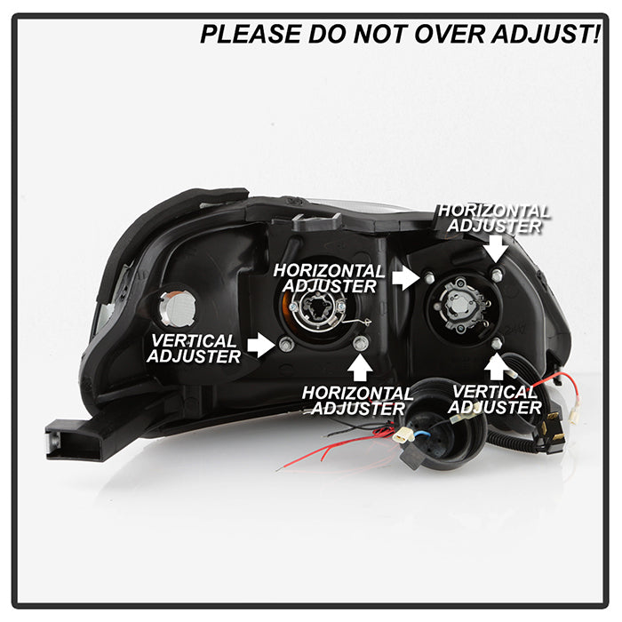 Spyder Honda Civic 99-00 Projector Headlights LED Halo Black High H1 Low H1 PRO-YD-HC99-AM-BK 5010933