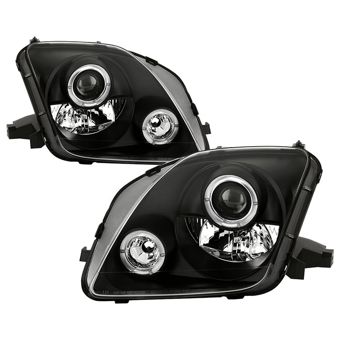 Spyder Honda Prelude 97-01 Projector Headlights LED Halo Black High H1 Low H1 PRO-YD-HP97-HL-BK 5011039
