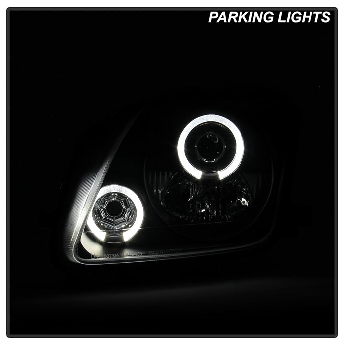 Spyder Honda Prelude 97-01 Projector Headlights LED Halo Black High H1 Low H1 PRO-YD-HP97-HL-BK 5011039