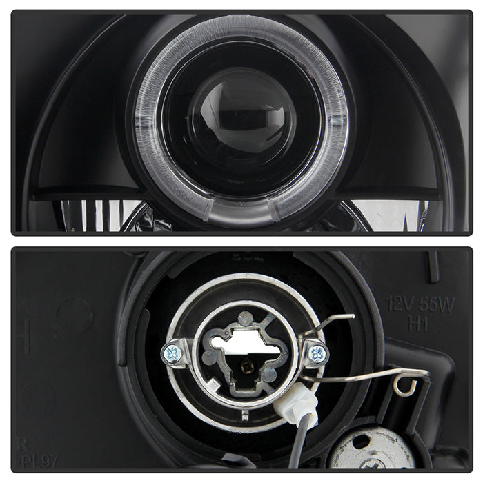 Spyder Honda Prelude 97-01 Projector Headlights LED Halo Black High H1 Low H1 PRO-YD-HP97-HL-BK 5011039