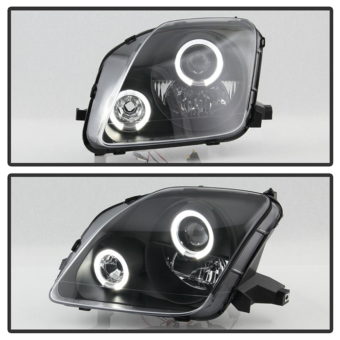 Spyder Honda Prelude 97-01 Projector Headlights LED Halo Black High H1 Low H1 PRO-YD-HP97-HL-BK 5011039