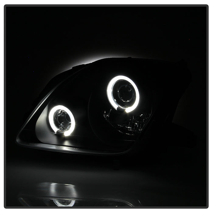 Spyder Honda Prelude 97-01 Projector Headlights LED Halo Black High H1 Low H1 PRO-YD-HP97-HL-BK 5011039