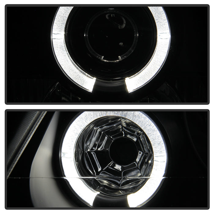 Spyder Honda Prelude 97-01 Projector Headlights LED Halo Black High H1 Low H1 PRO-YD-HP97-HL-BK 5011039