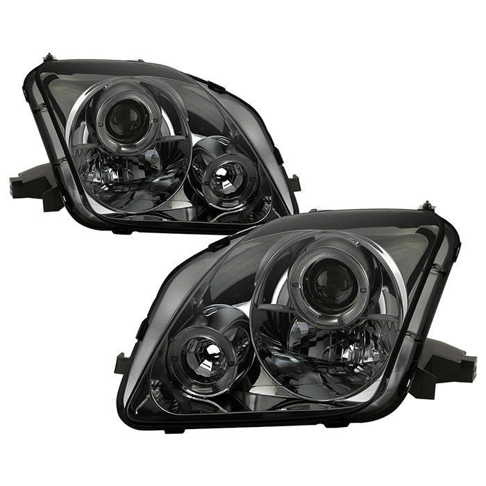 Spyder Honda Prelude 97-01 Projector Headlights LED Halo Smoke High H1 Low H1 PRO-YD-HP97-HL-SM 5011053