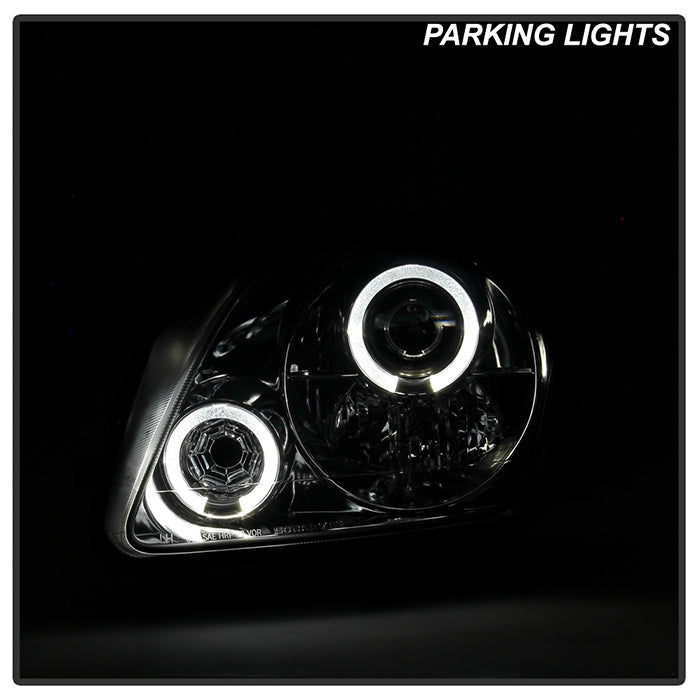 Spyder Honda Prelude 97-01 Projector Headlights LED Halo Smoke High H1 Low H1 PRO-YD-HP97-HL-SM 5011053