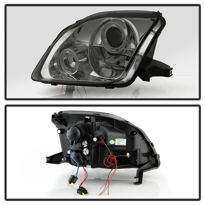 Spyder Honda Prelude 97-01 Projector Headlights LED Halo Smoke High H1 Low H1 PRO-YD-HP97-HL-SM 5011053