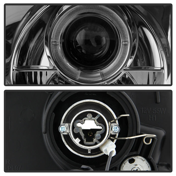 Spyder Honda Prelude 97-01 Projector Headlights LED Halo Smoke High H1 Low H1 PRO-YD-HP97-HL-SM 5011053