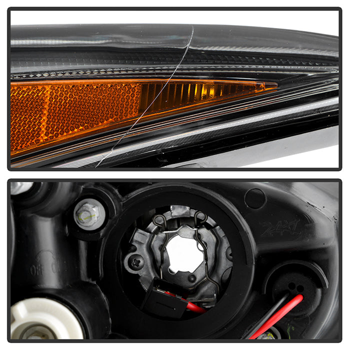 Spyder Hyundai Elantra 11-13 Projector Headlights LED Halo DRL Blk PRO-YD-HYELAN11-DRL-BK 5073662