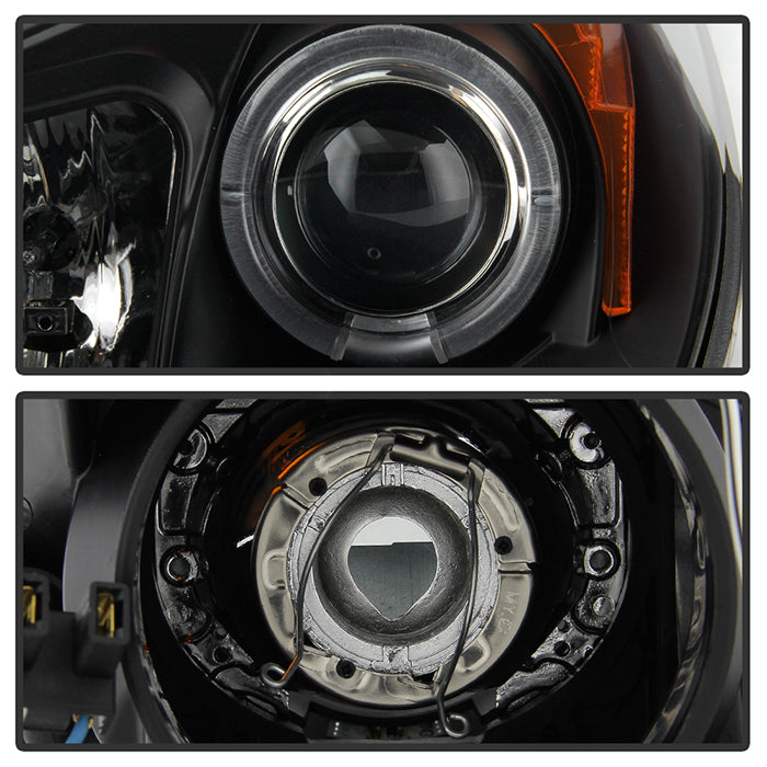 Spyder Hyundai Genesis 10-12 Projector Halogen Model- LED Halo DRL Blk PRO-YD-HYGEN09-DRL-BK 5034250