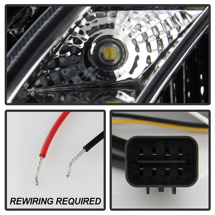 Spyder Hyundai Genesis 10-12 Projector Halogen Model- LED Halo DRL Blk PRO-YD-HYGEN09-DRL-BK 5034250