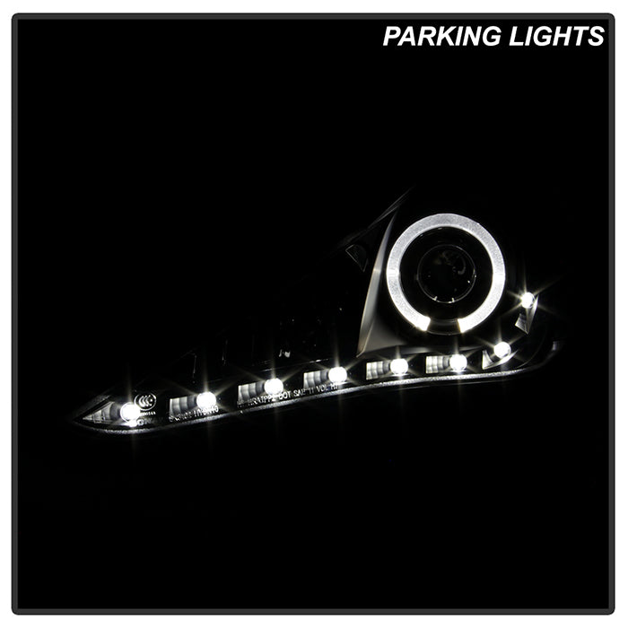 Spyder Hyundai Sonata 11-13 Projector ( Not Fit Hybrid )- LED Halo DRL Blk PRO-YD-HYSON11-DRL-BK 5042477