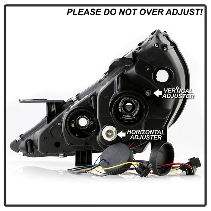 Spyder Hyundai Sonata 11-13 Projector ( Not Fit Hybrid )- LED Halo DRL Blk PRO-YD-HYSON11-DRL-BK 5042477