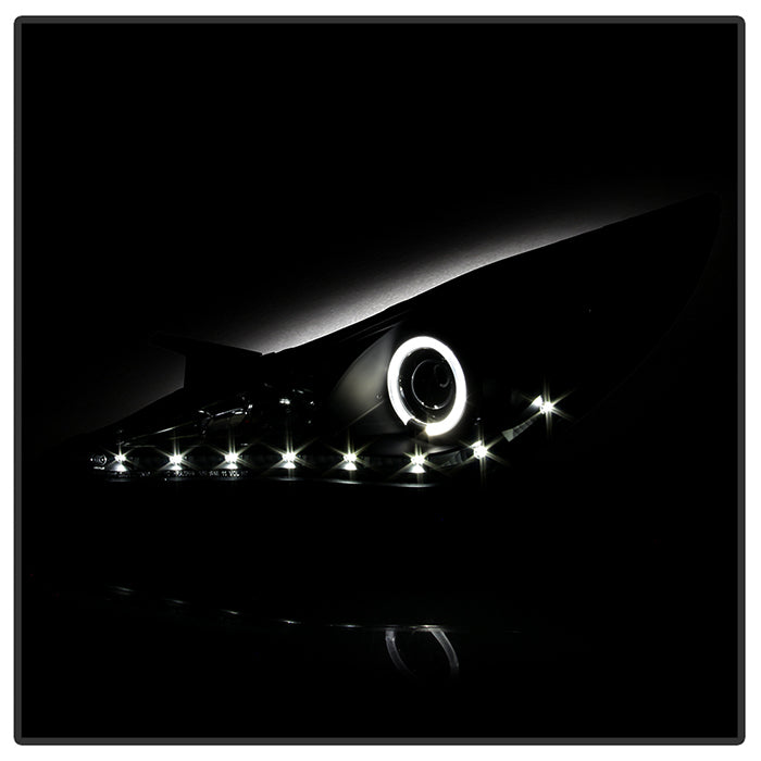Spyder Hyundai Sonata 11-13 Projector ( Not Fit Hybrid )- LED Halo DRL Blk PRO-YD-HYSON11-DRL-BK 5042477