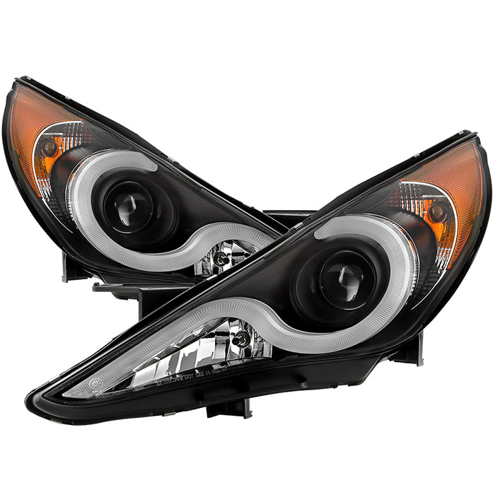 Spyder Hyundai Sonata 11-13 Verson 2 Projector - Light Bar DRL Blk PRO-YD-HYSON11V2-LBDRL-BK 5080882