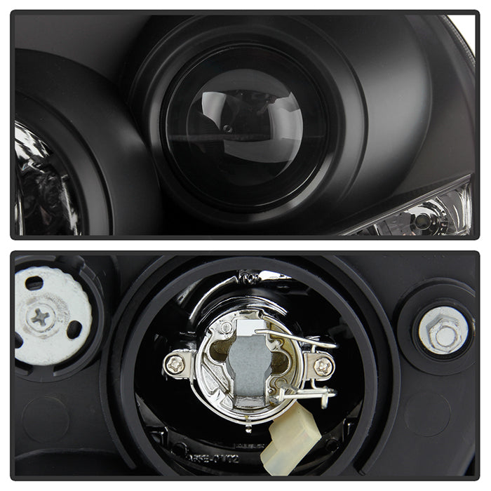 Spyder Hyundai Tucson 04-09 Projector Headlights DRL Black High H1 Low H1 PRO-YD-HYTUC04-DRL-BK 5029447