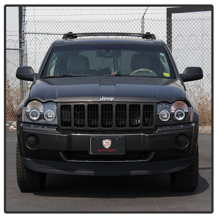 Spyder Jeep Grand Cherokee 05-07 Projector Headlights LED Halo LED Blk Low 9006 PRO-YD-JGC05-HL-BK 5011091