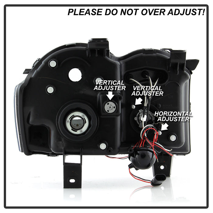 Spyder Jeep Grand Cherokee 05-07 Projector Headlights LED Halo LED Blk Low 9006 PRO-YD-JGC05-HL-BK 5011091