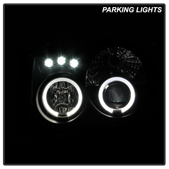 Spyder Jeep Grand Cherokee 05-07 Projector Headlights LED Halo LED Blk Smke PRO-YD-JGC05-HL-BSM 5078551