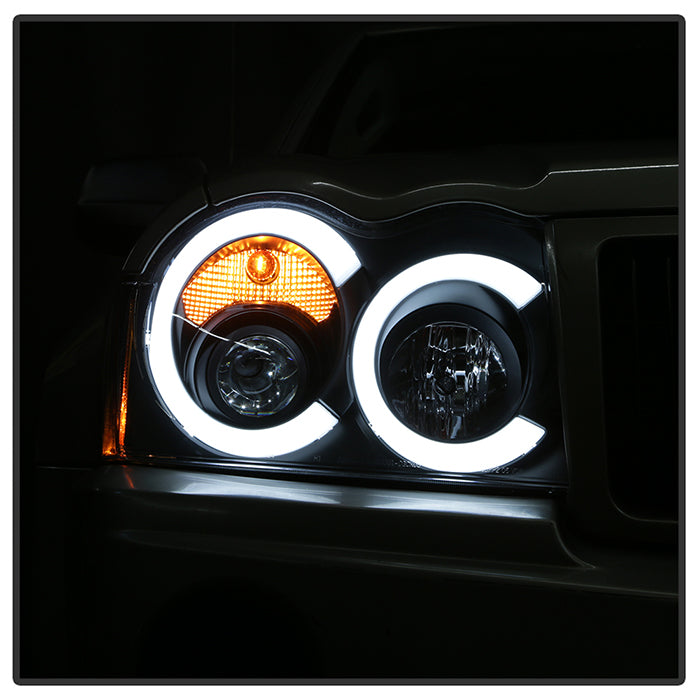 Spyder 05-07 Jeep Grand Cherokee - Light Bar Projector Headlights - Chrome - PRO-YD-JGC05V2-LB-C 5086112