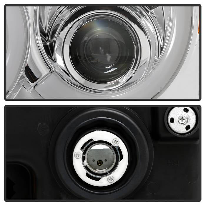 Spyder 05-07 Jeep Grand Cherokee - Light Bar Projector Headlights - Chrome - PRO-YD-JGC05V2-LB-C 5086112