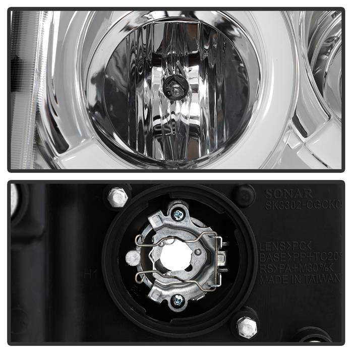 Spyder 05-07 Jeep Grand Cherokee - Light Bar Projector Headlights - Chrome - PRO-YD-JGC05V2-LB-C 5086112