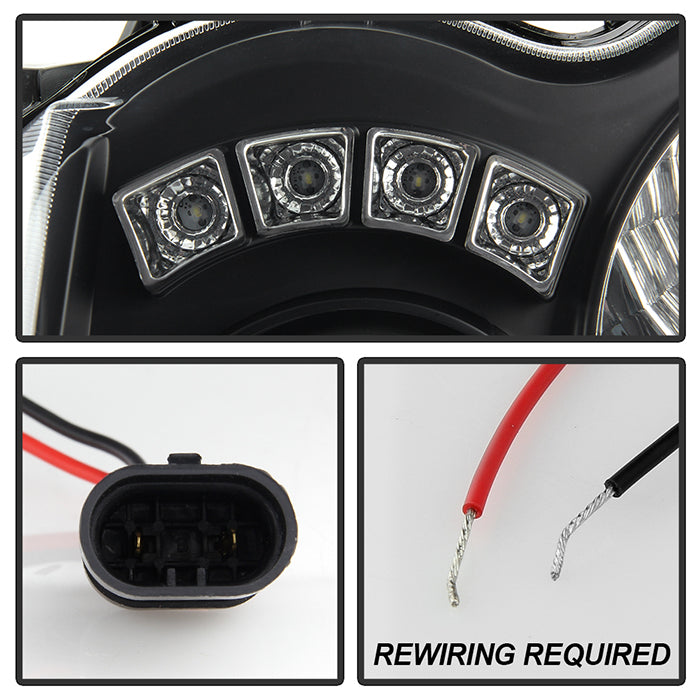 Spyder Jeep Grand Cherokee 08-10 Projector Headlights LED Halo LED Blk Low 9006 PRO-YD-JGC08-HL-BK 5070166