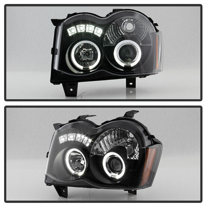 Spyder Jeep Grand Cherokee 08-10 Projector Headlights LED Halo LED Blk Low 9006 PRO-YD-JGC08-HL-BK 5070166