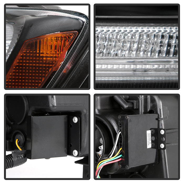 SPYDER 11-13 Jeep Grand Cherokee (Xenon/HID Model Only) Light Bar Projector Headlights - Black 5087737
