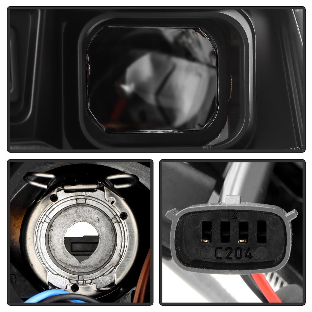 SPYDER 14-21 Jeep Grand Cherokee Proj Headlights - Halogen Model Only - PRO-YD-JGC14HALSI-SBGR-BK 5088949