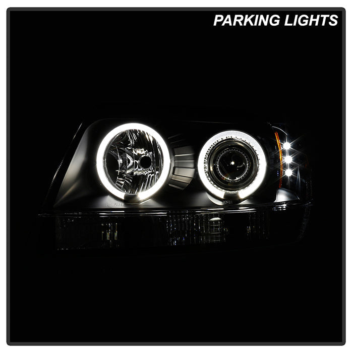 Spyder Jeep Grand Cherokee 99-04 Projector Headlights LED Halo LED Blk - PRO-YD-JGC99-HL-BK 5011145
