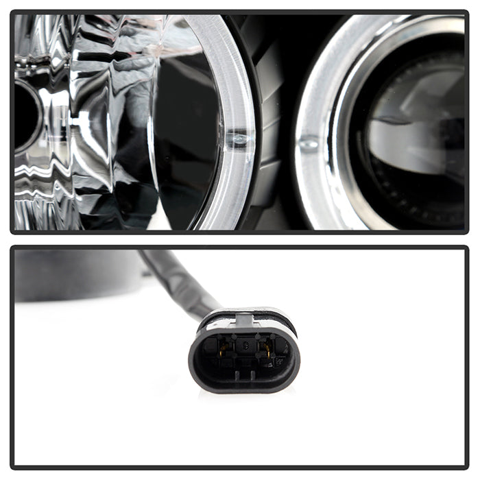 Spyder Jeep Grand Cherokee 99-04 Projector Headlights LED Halo LED Blk - PRO-YD-JGC99-HL-BK 5011145