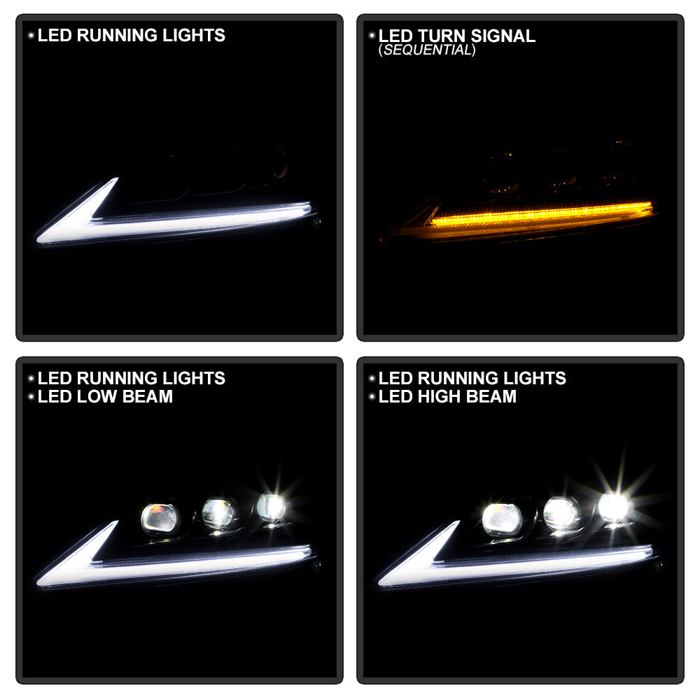 Spyder Lexus IS 250/350 06-10 Halogen Model Only High-Power LED Headlights - Black PRO-YD-LIS06AP-BK 5088246