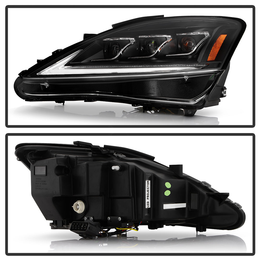 Spyder Lexus IS 250/350 06-10 Halogen Model Only High-Power LED Headlights - Black PRO-YD-LIS06AP-BK 5088246