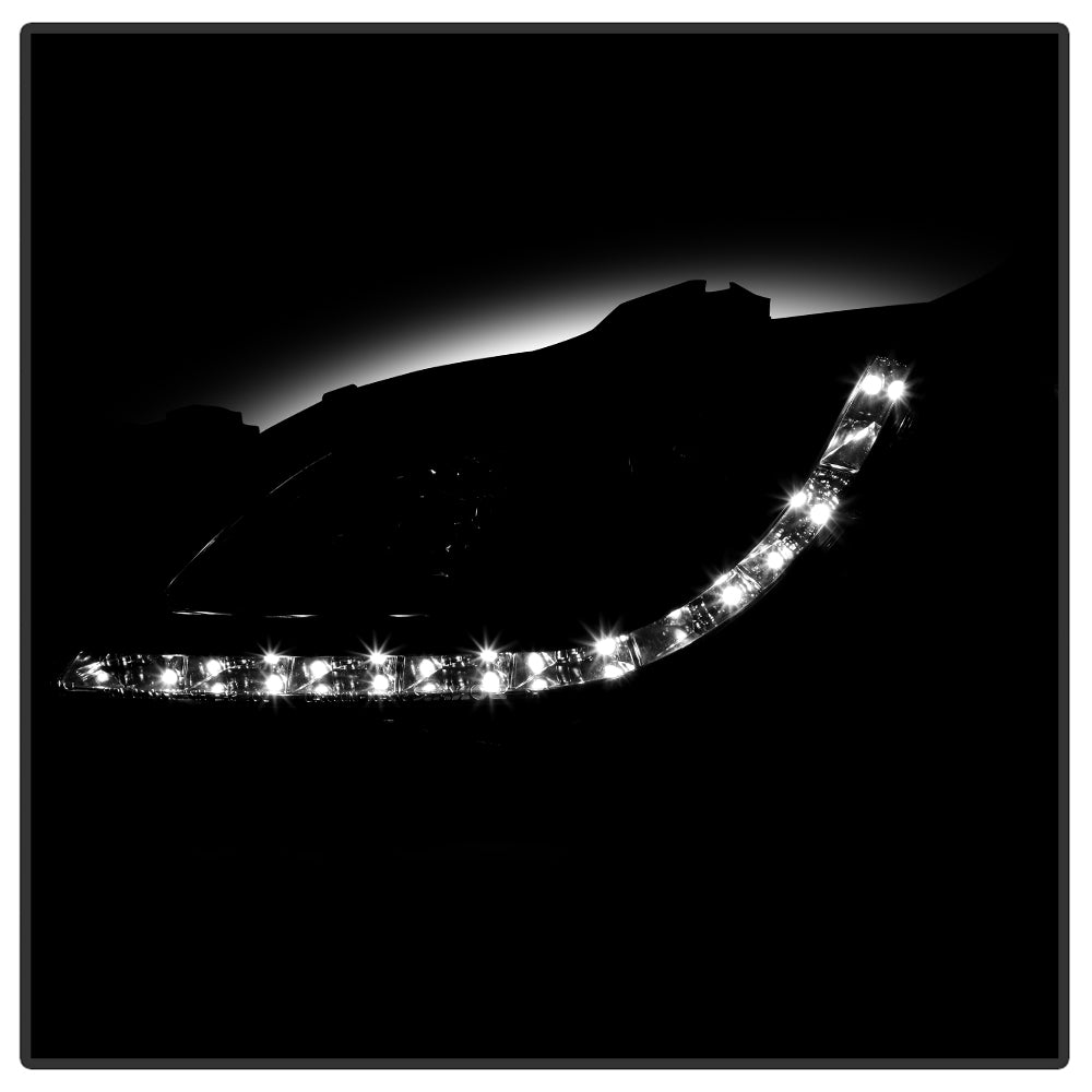 Spyder Mazda 3 04-08 4Dr Sedan Projector Headlights Halogen - DRL Blk PRO-YD-M304-DRL-BK 5017451