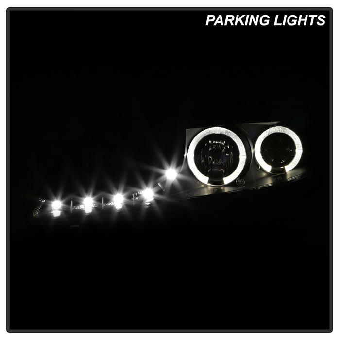 Spyder Mazda 6 03-05 With Fog Lights Projector Headlights LED Halo DRL Blk PRO-YD-M603-FOG-DRL-BK 5042538