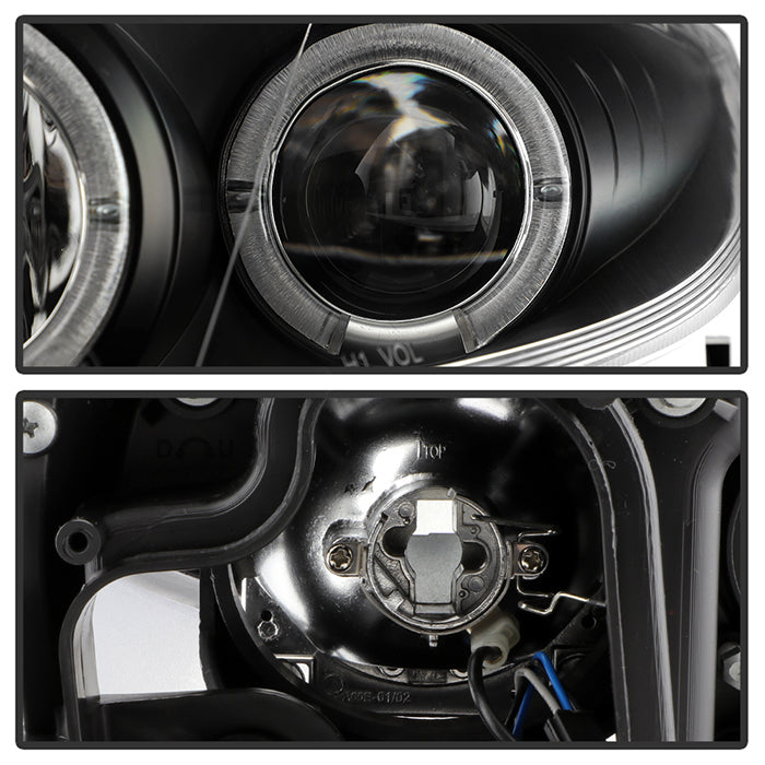 Spyder Mazda 6 03-05 With Fog Lights Projector Headlights LED Halo DRL Blk PRO-YD-M603-FOG-DRL-BK 5042538