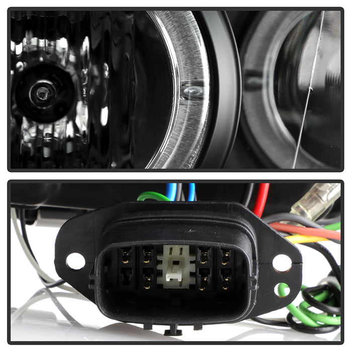 Spyder Mazda 6 03-05 With Fog Lights Projector Headlights LED Halo DRL Blk PRO-YD-M603-FOG-DRL-BK 5042538