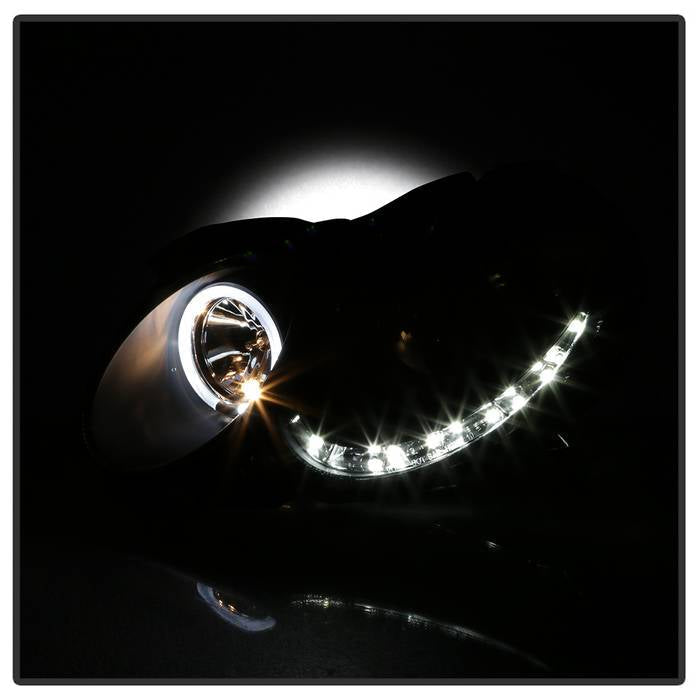 Spyder Mercedes Benz CLK 03-09 Projector Halogen Model- LED Halo DRL Blk PRO-YD-MBCLK03-DRL-BK 5038036