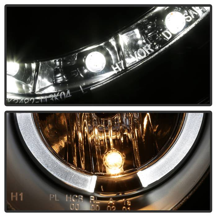 Spyder Mercedes Benz CLK 03-09 Projector Halogen Model- LED Halo DRL Blk PRO-YD-MBCLK03-DRL-BK 5038036