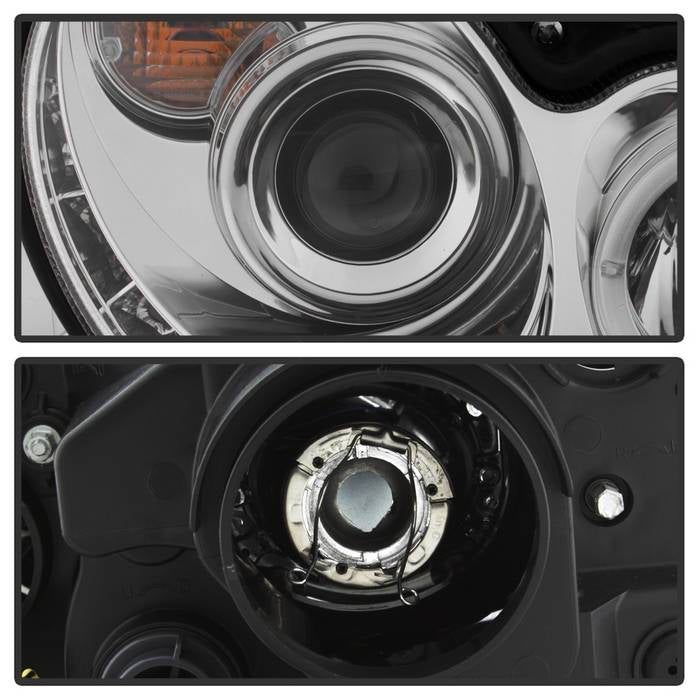 Spyder Mercedes Benz CLK 03-09 Projector Halogen Model- LED Halo DRL Chrm PRO-YD-MBCLK03-DRL-C 5038029