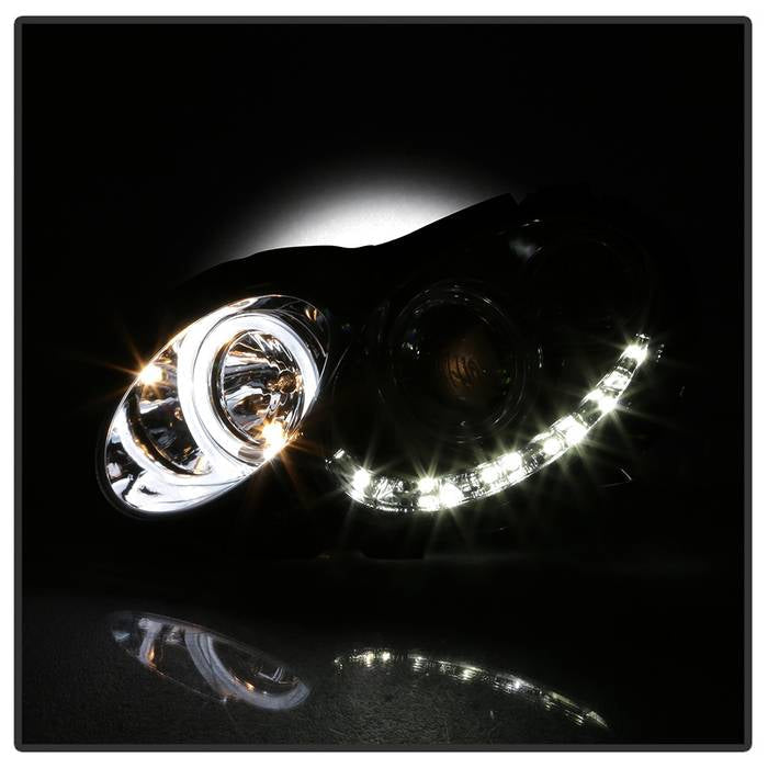 Spyder Mercedes Benz CLK 03-09 Projector Halogen Model- LED Halo DRL Chrm PRO-YD-MBCLK03-DRL-C 5038029