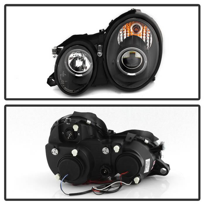 Spyder Mercedes Benz CLK 98-02 Projector Headlights Halogen Model- LED Halo Blk PRO-YD-MBCLK98-HL-BK 5011176