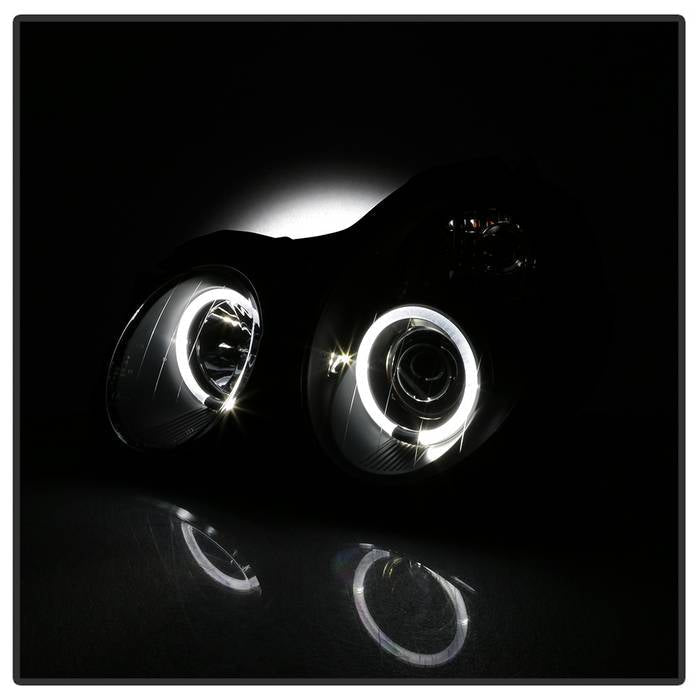 Spyder Mercedes Benz CLK 98-02 Projector Headlights Halogen Model- LED Halo Blk PRO-YD-MBCLK98-HL-BK 5011176